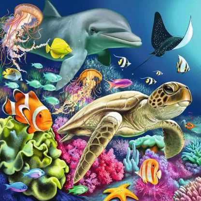 Puzzle Maravillas Submarinas - 3x49 piezas
