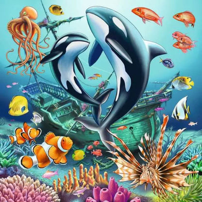 Puzzle Maravillas Submarinas - 3x49 piezas