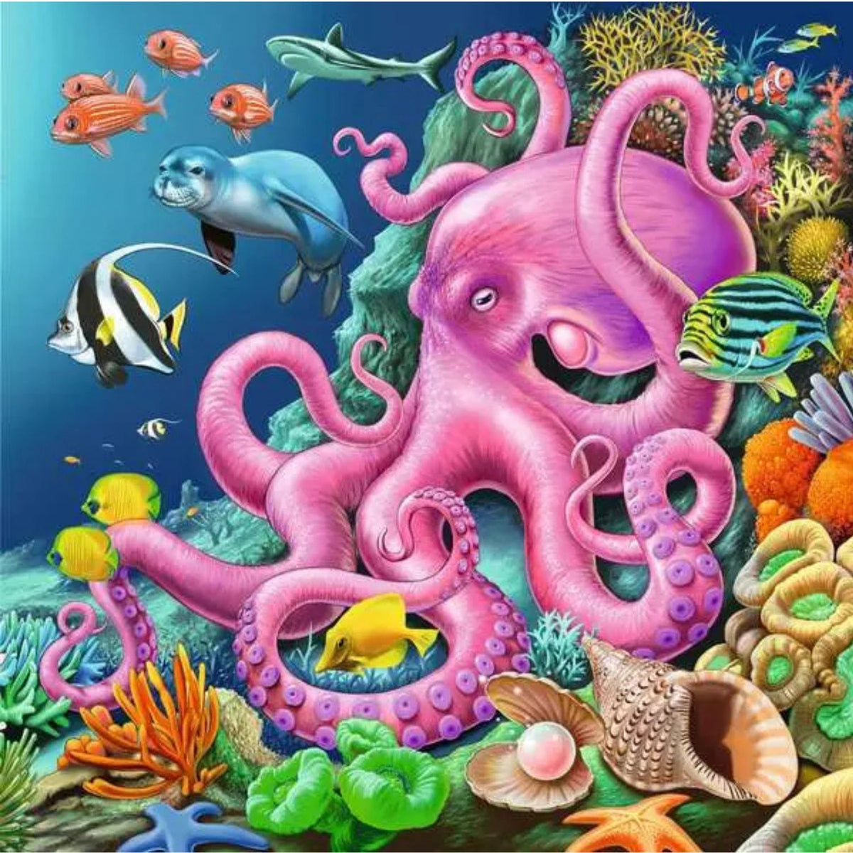Puzzle Maravillas Submarinas - 3x49 piezas