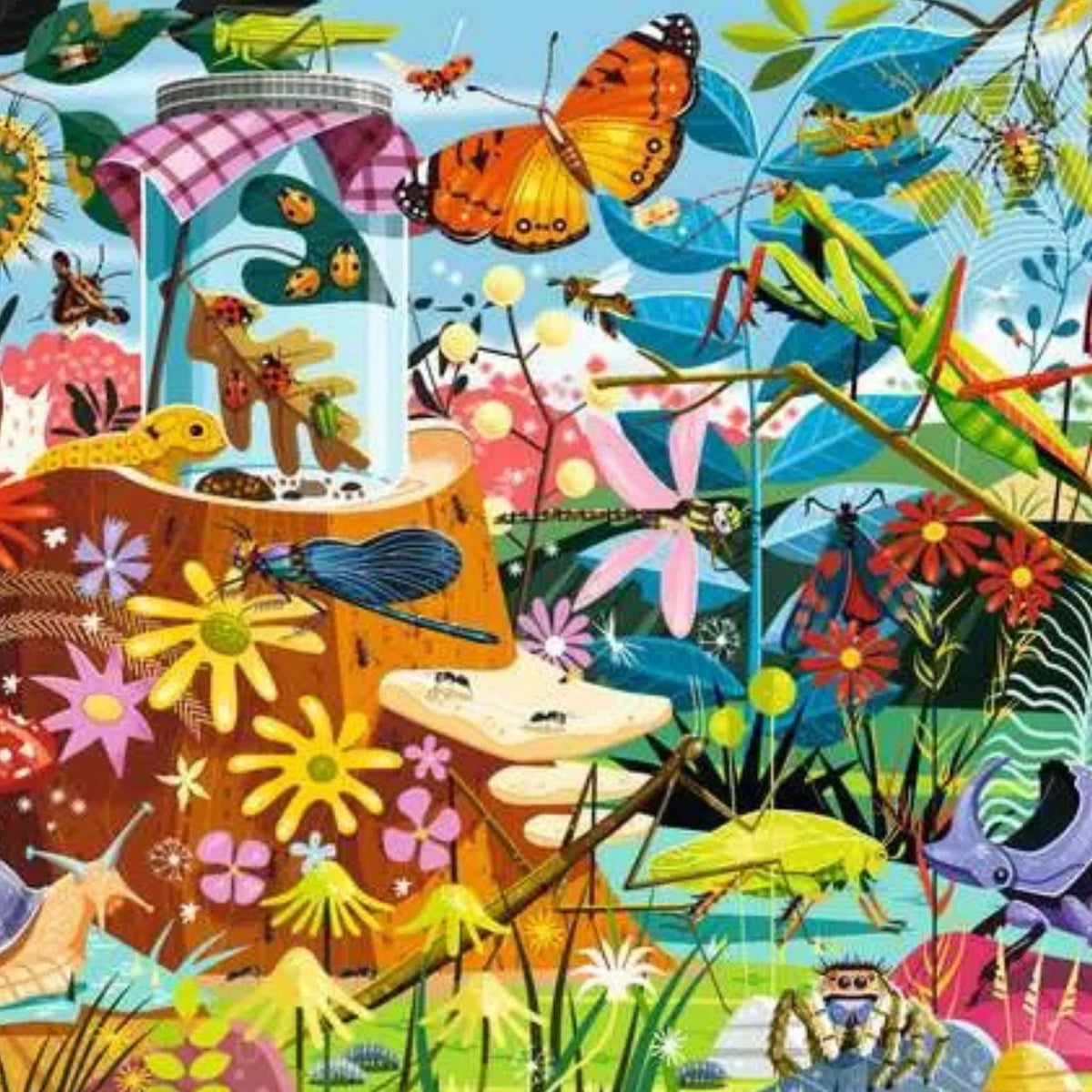 Puzzle El Mundo de los Insectos - 60 piezas