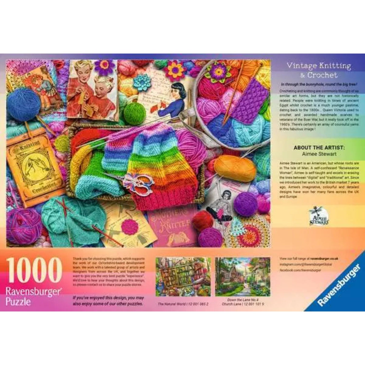 Puzzle Tejido y Crochet Vintage - 1000 piezas