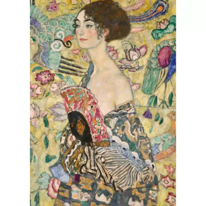 Puzzle Gustav Klimt - Dama con Abanico - 1000 piezas