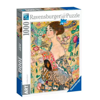 Puzzle Gustav Klimt - Dama con Abanico - 1000 piezas