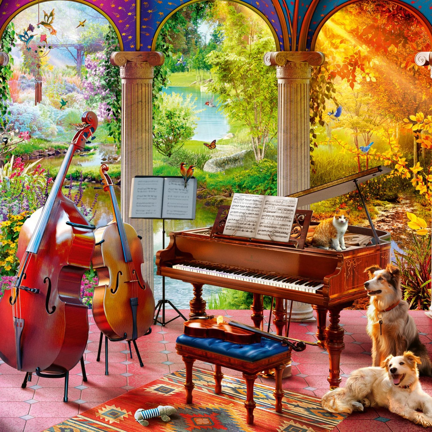 Puzzle 100 Piezas XL Jardín de la Música