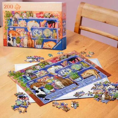 Puzzle Gatos en el Estante – 200 piezas - Especial Tercera Edad
