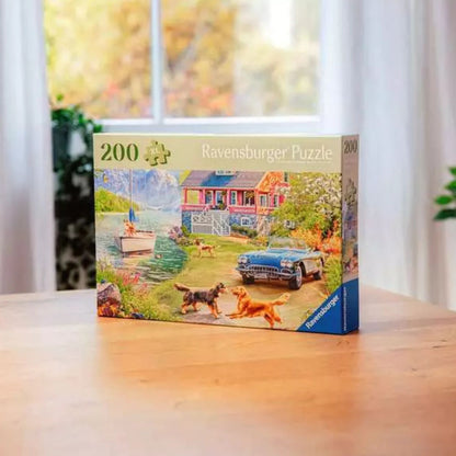 Puzzle Casa de Lago en Verano – 100 piezas - Especial Tercera Edad