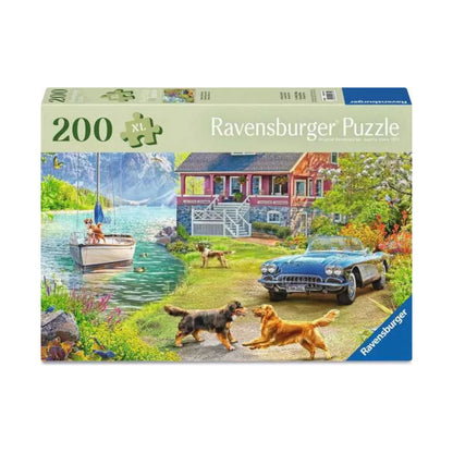 Puzzle Casa de Lago en Verano – 100 piezas - Especial Tercera Edad