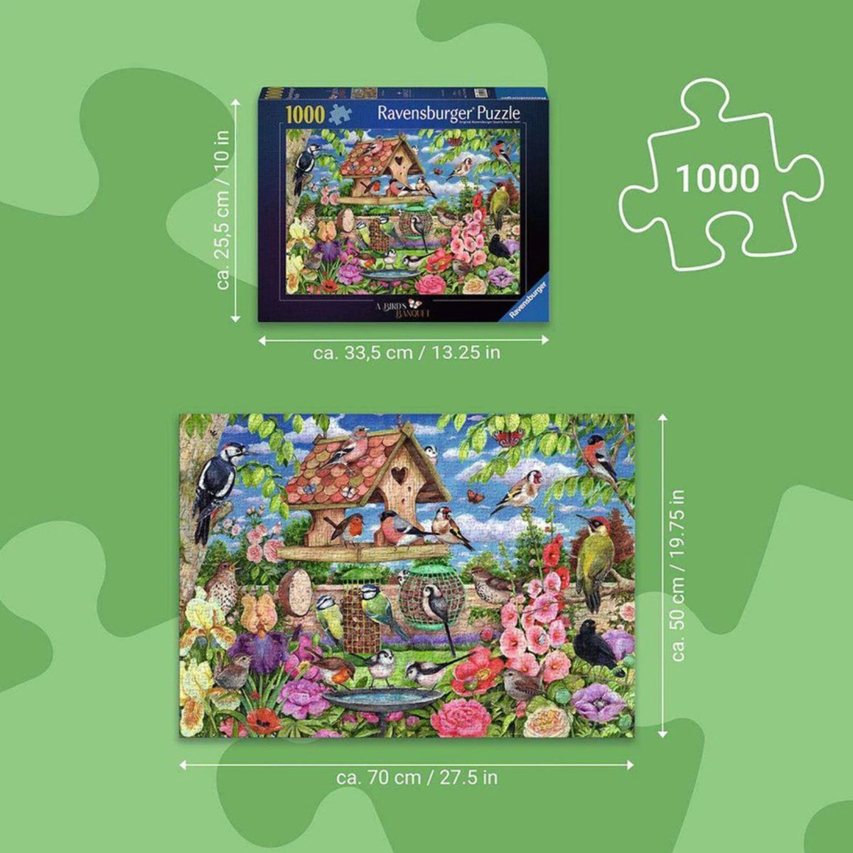 Puzzle El Comedero de Aves - 1000 piezas