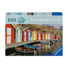 Puzzle Casas de Colores en Suecia - 100 piezas Gold Edition