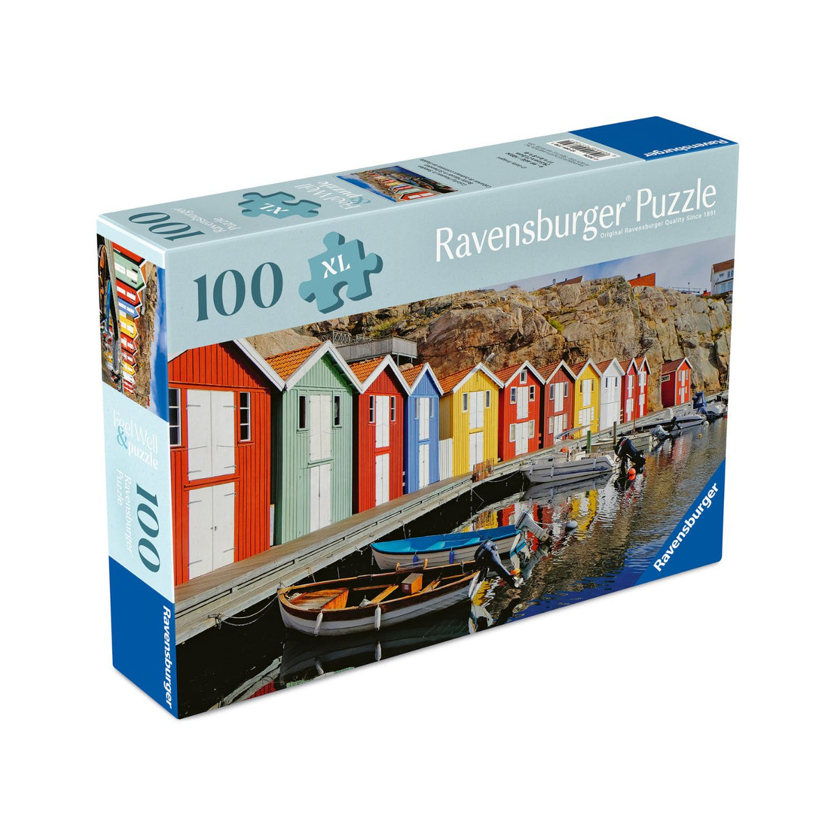 Puzzle Casas de Colores en Suecia - 100 piezas Gold Edition