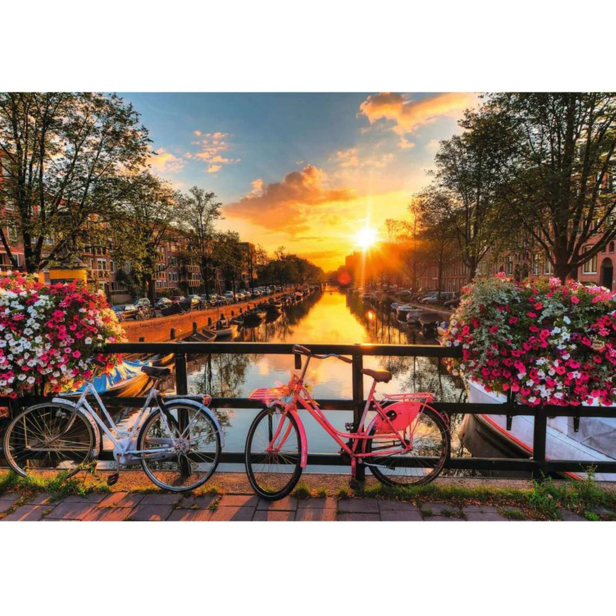 Puzzle Atardecer en Ámsterdam - 200 piezas Gold Edition