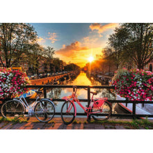 Puzzle Atardecer en Ámsterdam - 200 piezas Gold Edition