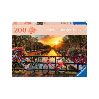 Puzzle Atardecer en Ámsterdam - 200 piezas Gold Edition