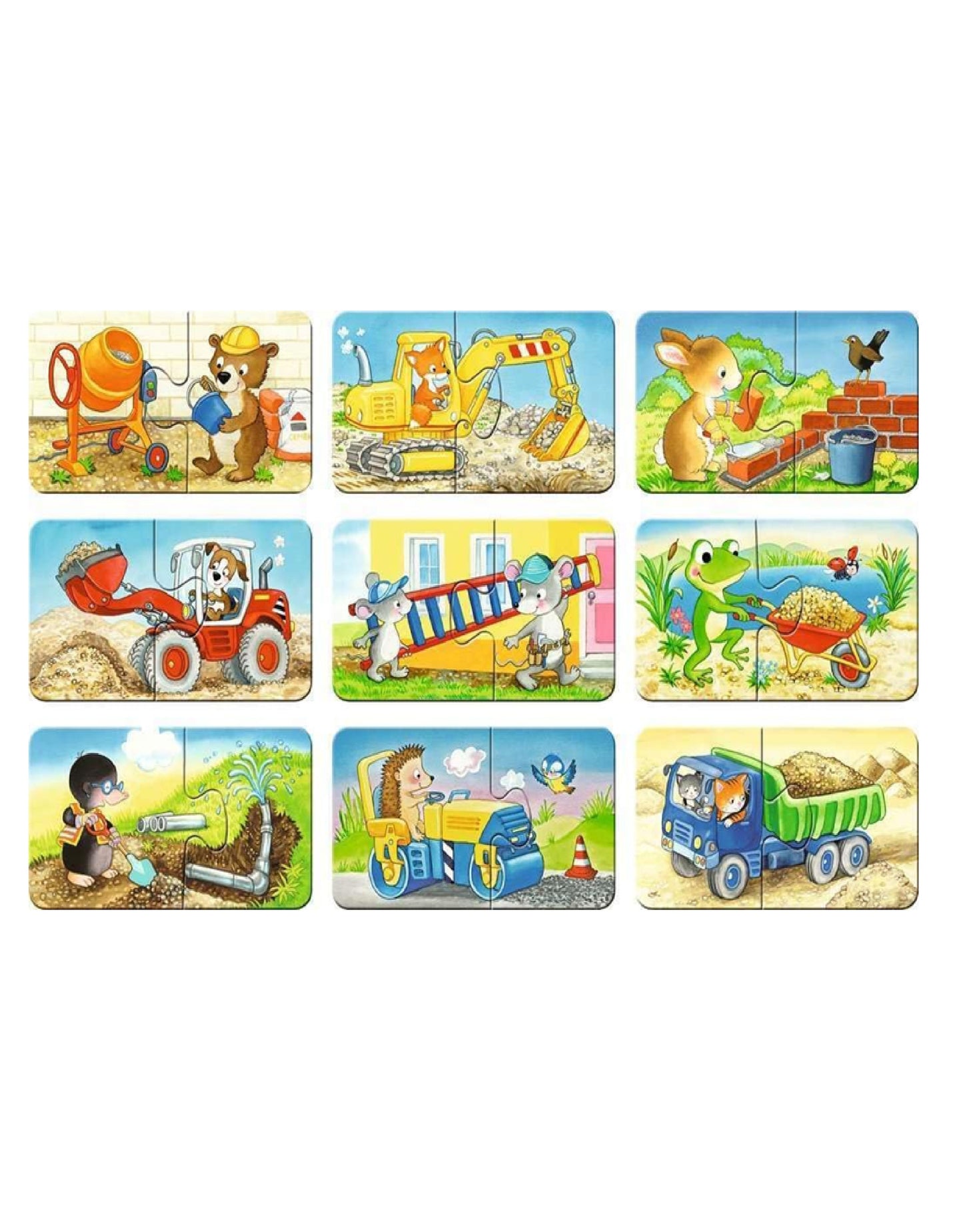Mi primer puzzle - Animales en la construcción