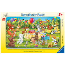 Puzzle enmarcado Cumpleaños de Animales