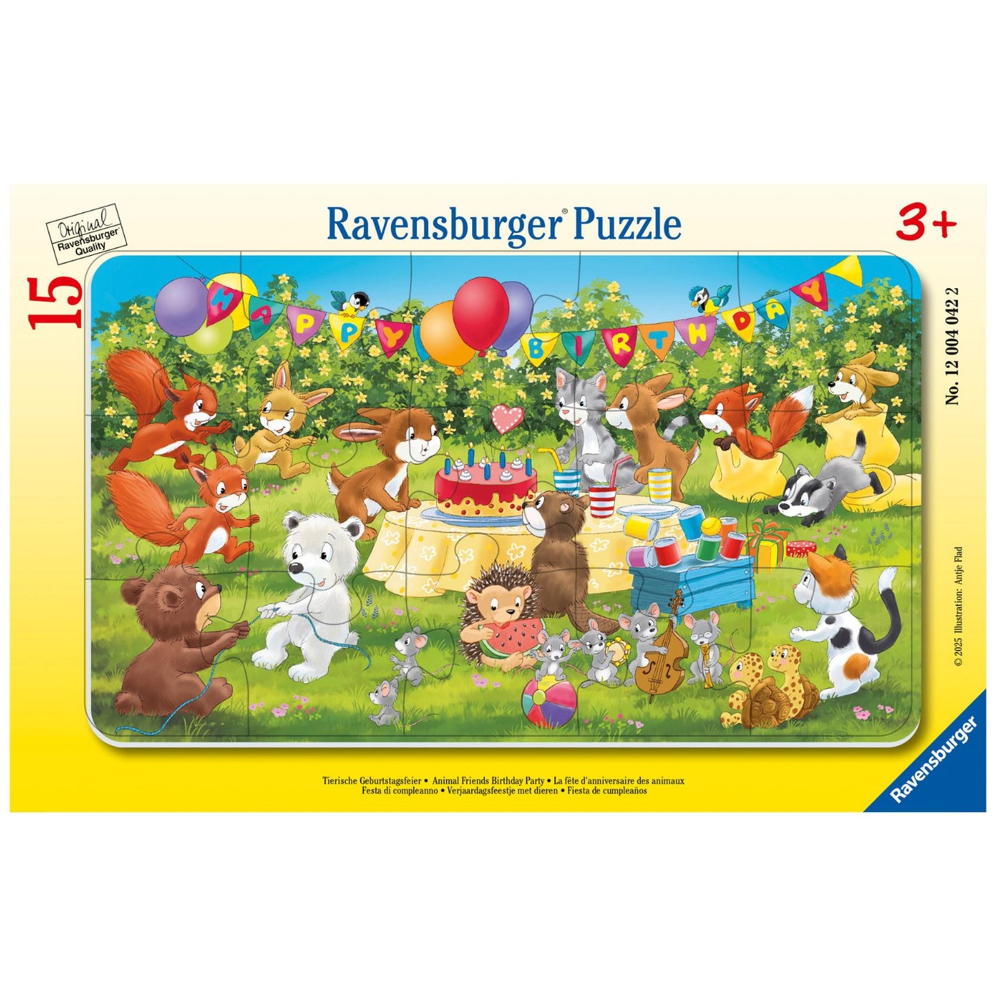 Puzzle enmarcado Cumpleaños de Animales