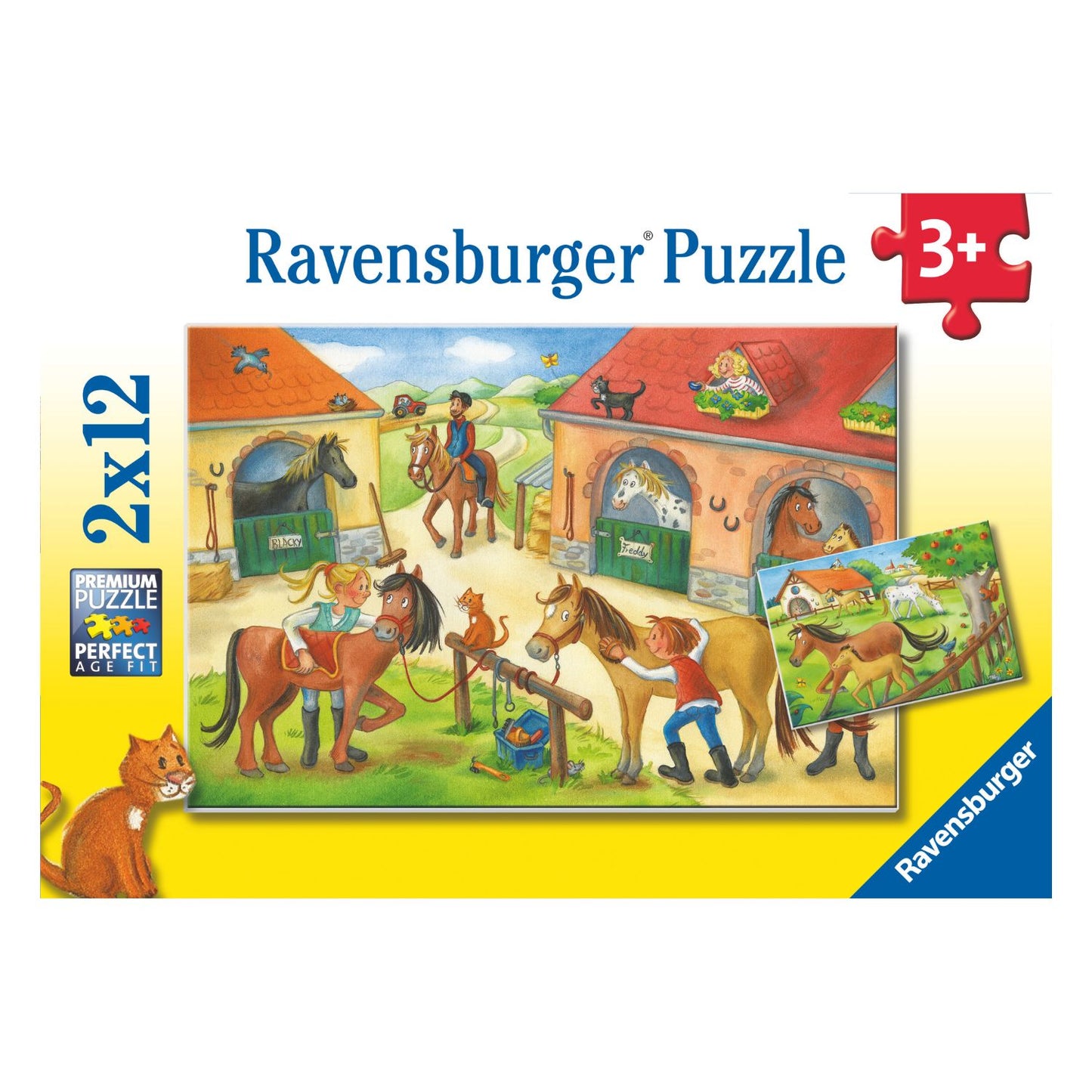 Puzzles 2 x 12 Diversión en la Hípica