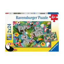 Puzzle Koalas y Perezosos - 2x24 piezas
