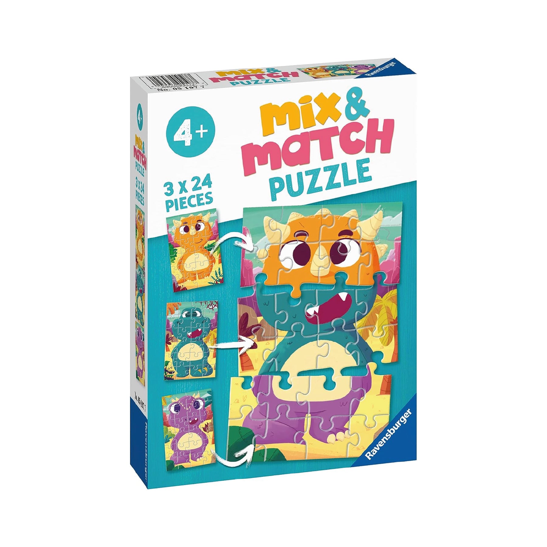 Puzzle Mix & Match Dinosaurios