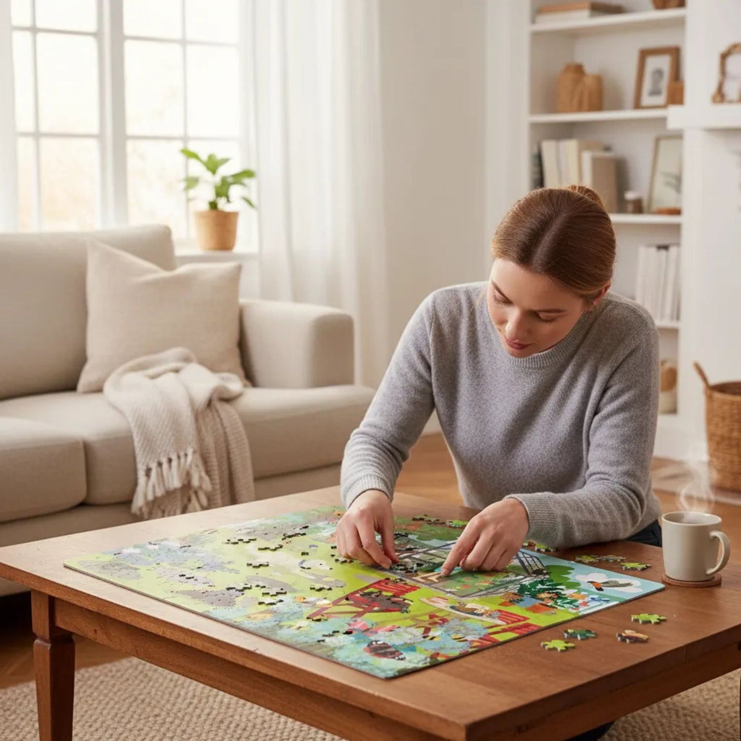 Puzzle enmarcado Animales en el Jardín