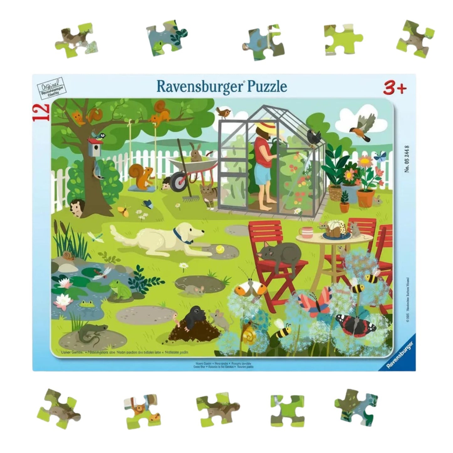 Puzzle enmarcado Animales en el Jardín