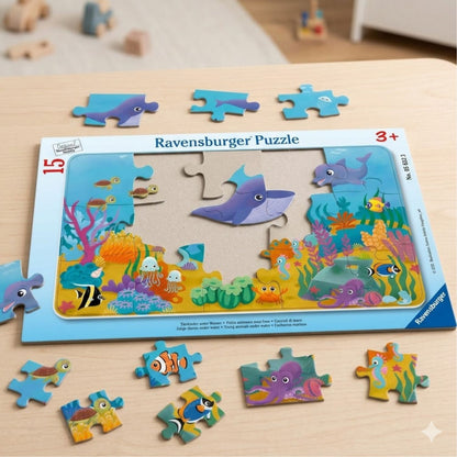 Puzzle enmarcado Crías Marinas