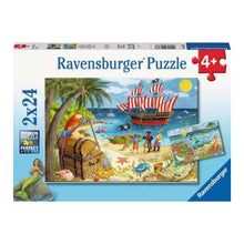Puzzle Piratas y Sirenas - 2x24 piezas