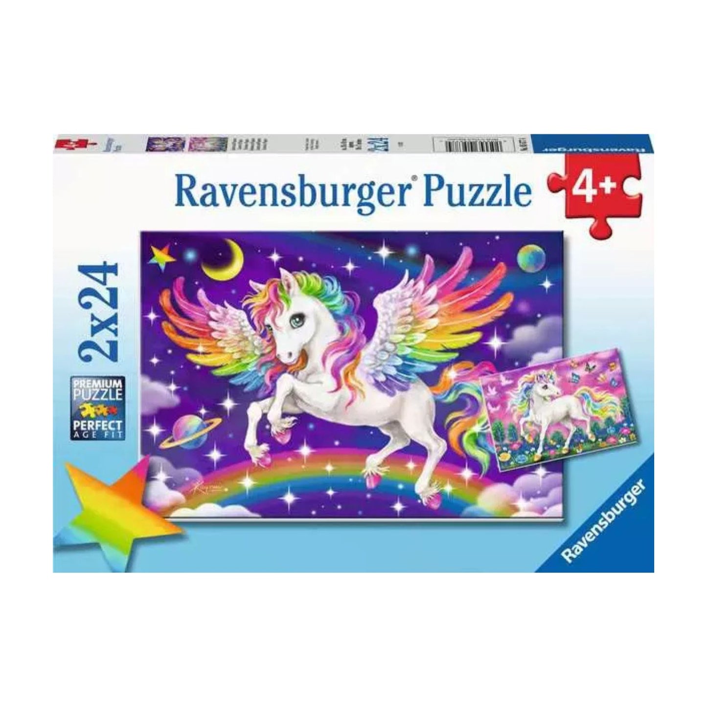 Puzzle Unicornio y Pegaso – 2x24 piezas