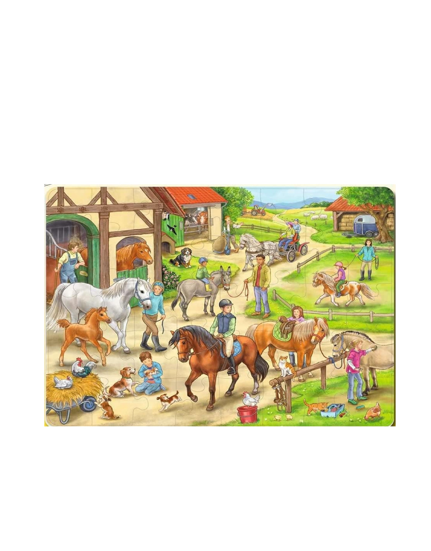 Puzzle enmarcado - Día en el rancho