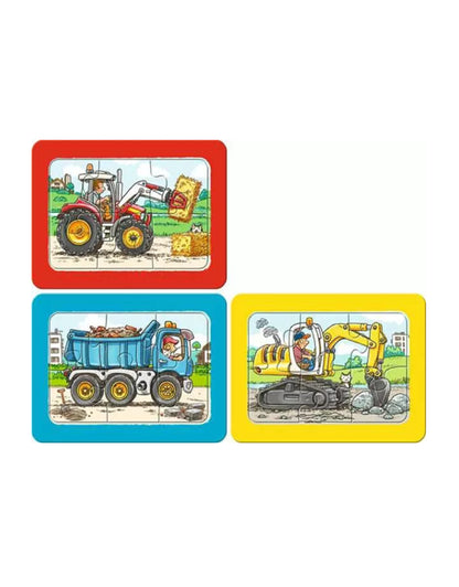 Mi primer puzzle - Excavadora, tractor y camión