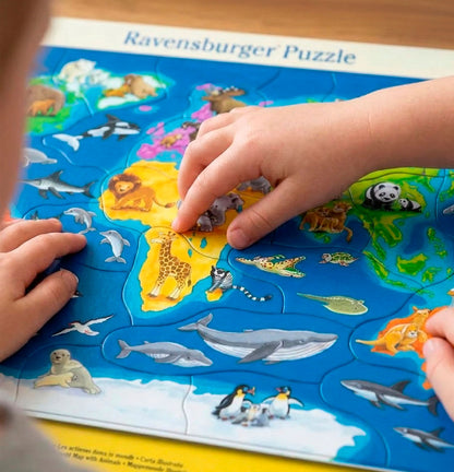 Puzzle enmarcado - Animales del mundo
