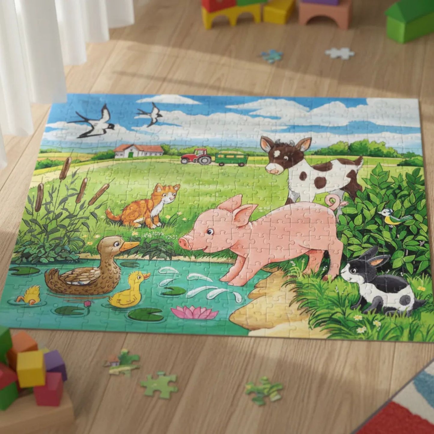Puzzle Animalitos del campo - 2x12