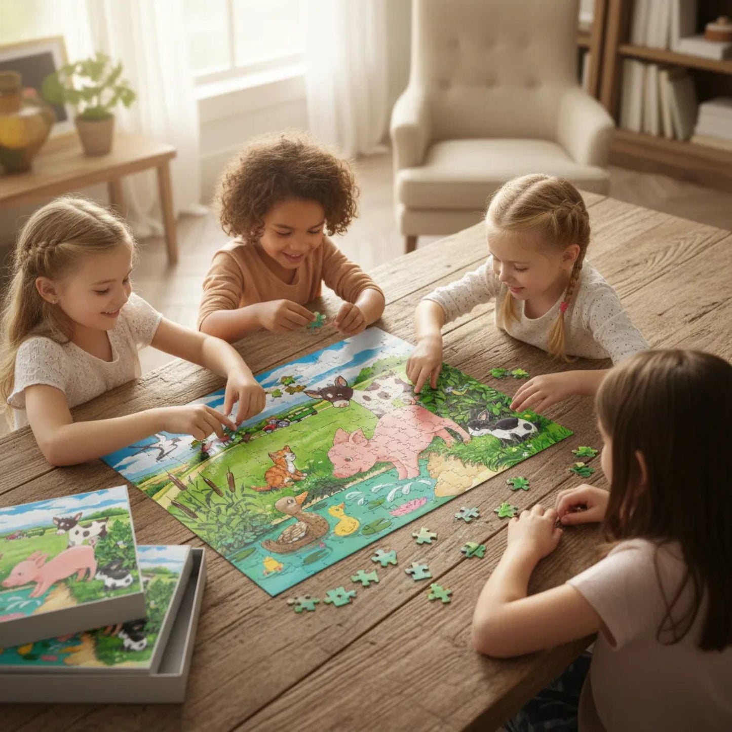 Puzzle Animalitos del campo - 2x12