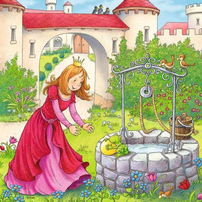 Puzzle Rapunzel, Caperucita y El Príncipe Rana - 3x49 piezas