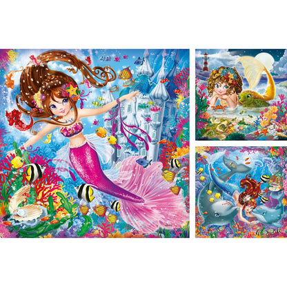 Puzzles 3 x 49 Sirenas Encantadoras