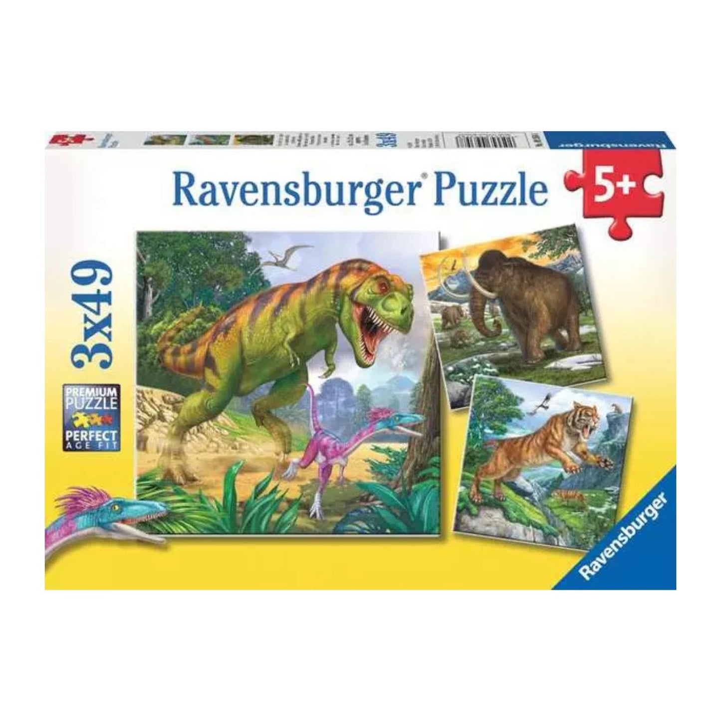 Puzzle Dinosaurios Prehistóricos – 3x49 piezas