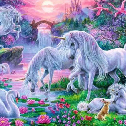 Puzzle Unicornios al Atardecer - 150 piezas XXL