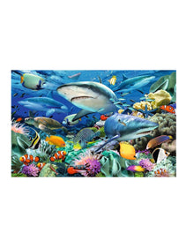 Puzzle XXL Arrecife de tiburones - 100 piezas