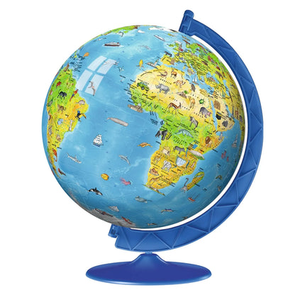 Puzzle 3D Globo terráqueo animales