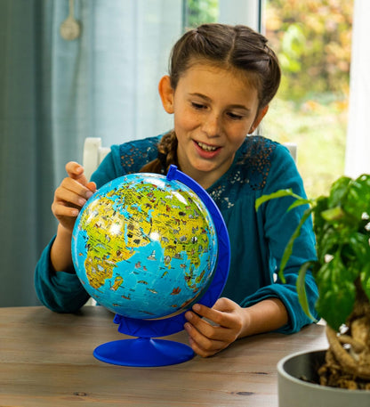 Puzzle 3D Globo terráqueo animales