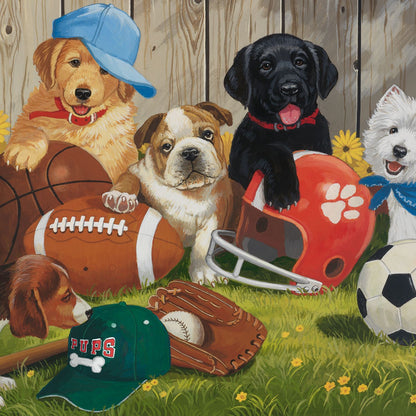 Puzzle 200 piezas XXL Cachorros Deportistas