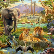 Puzzle XXL Animales de la sabana - 200 piezas