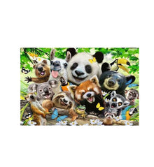 Puzzle XXL Selfie de animales salvajes - 300 piezas