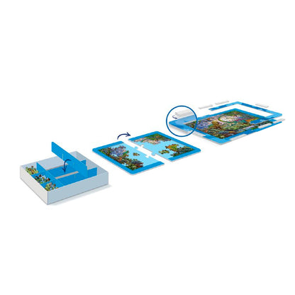 Organizador puzzles 3 en 1 - Azul
