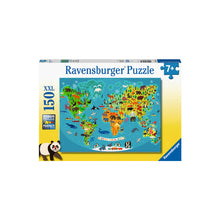 Puzzle Mapa del Mundo Animal - 150 piezas