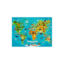 Puzzle Mapa del Mundo Animal - 150 piezas