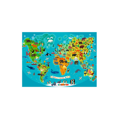 Puzzle Mapa del Mundo Animal - 150 piezas