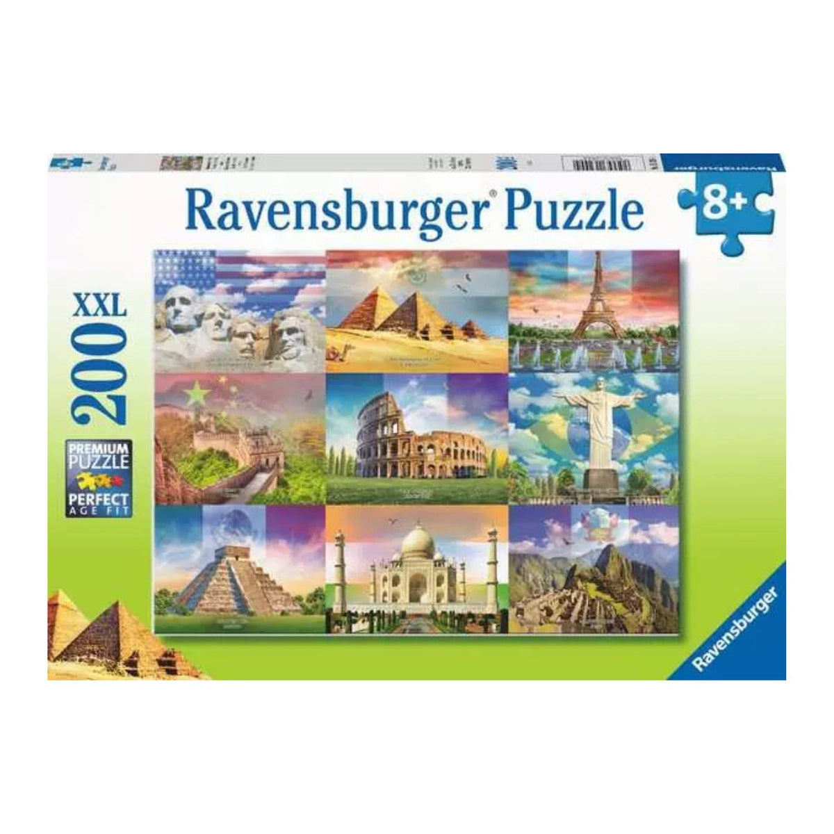 Puzzle Monumentos del Mundo - 200 piezas XXL