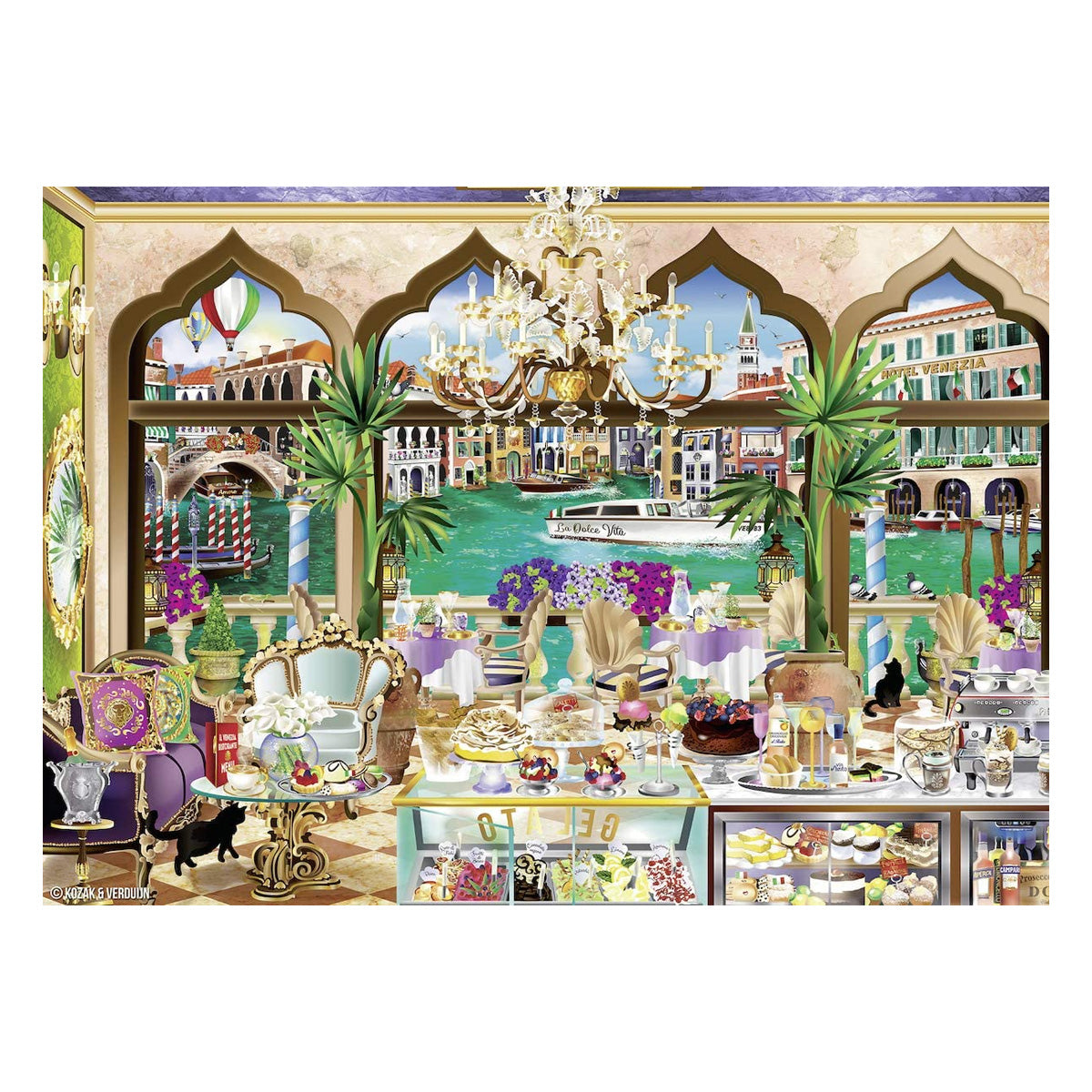 Puzzle Venecia, La dulce vida - 1000 piezas