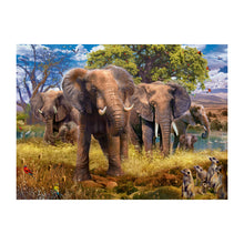 Puzzle Familia de elefantes - 500 piezas